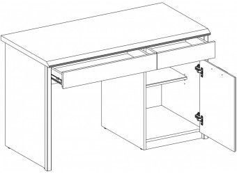 Письменный стол Бьёрк 1D2S