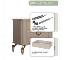 Тумба прикроватная Мадрид(бежевый)
