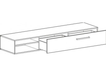 Низкая тумба под телевизор Кёльн-1750 Белый Аляска