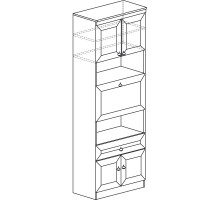 Шкаф с баром  Инна 605 светлый Шкаф с баром  Инна 605 светлый