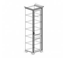 Шкаф пенал Флора 902 Шкаф пенал Флора 902